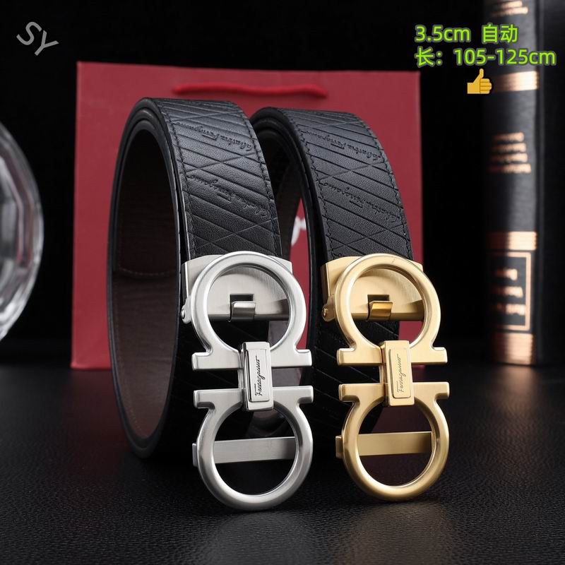Ferragamo belt(自动带） 35mmX105-125cm 8L253